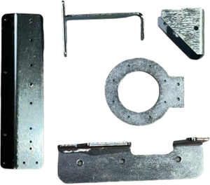 Custom Blue/White Zinc-Plated Metal Parts