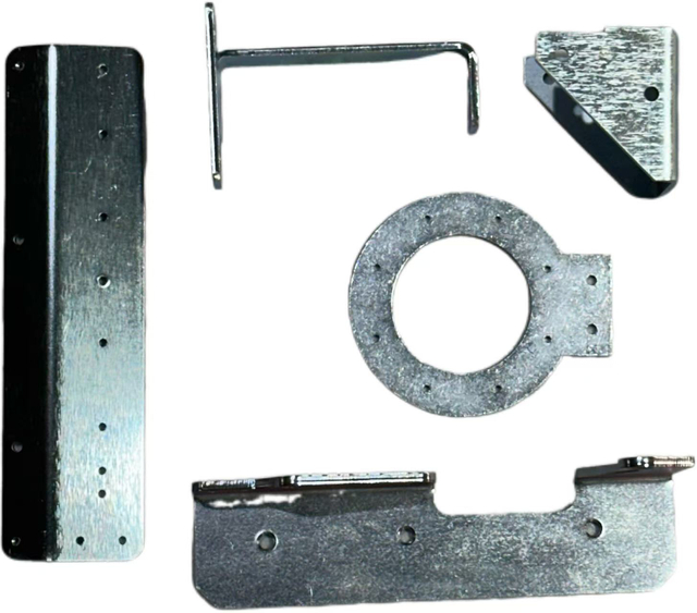 Custom Blue/White Zinc-Plated Metal Parts