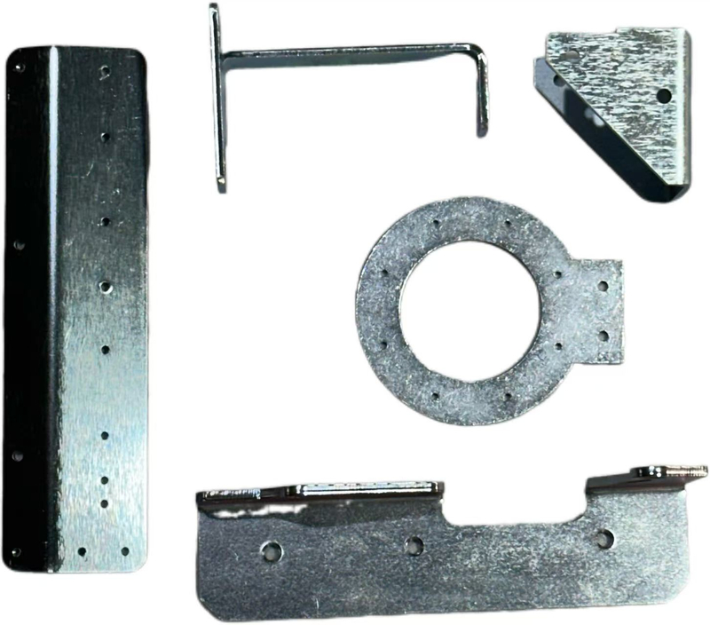 Custom Blue/White Zinc-Plated Metal Parts