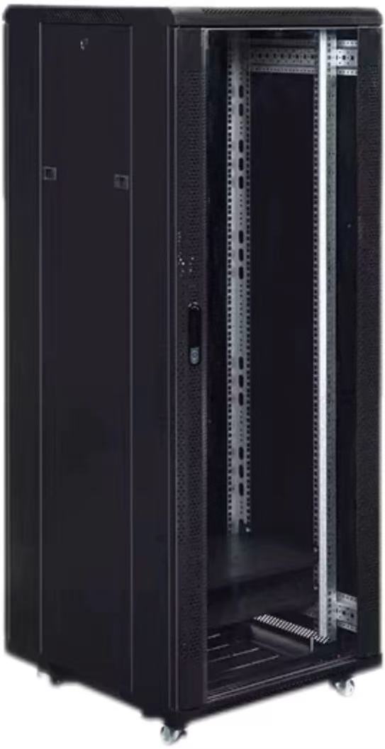 Premium 16U Industrial-Grade Black Server Rack Chassis for High-Density Data Centers