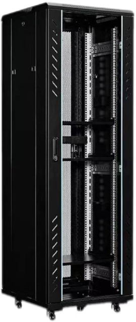 Premium 16U Industrial-Grade Black Server Rack Chassis for High-Density Data Centers