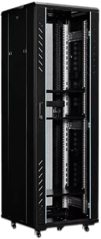 Premium 16U Industrial-Grade Black Server Rack Chassis for High-Density Data Centers