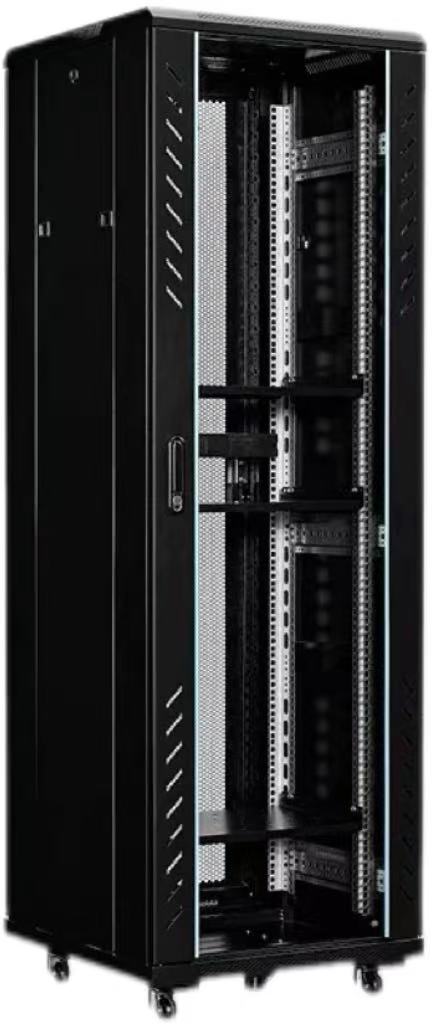 Premium 16U Industrial-Grade Black Server Rack Chassis for High-Density Data Centers